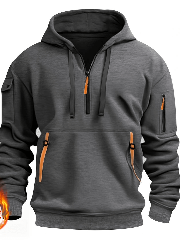 Fleecegefütterter Herren Kapuzenpullover