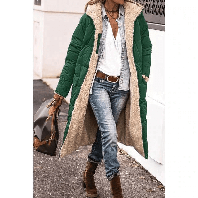 Elegante Lange Wendejacke