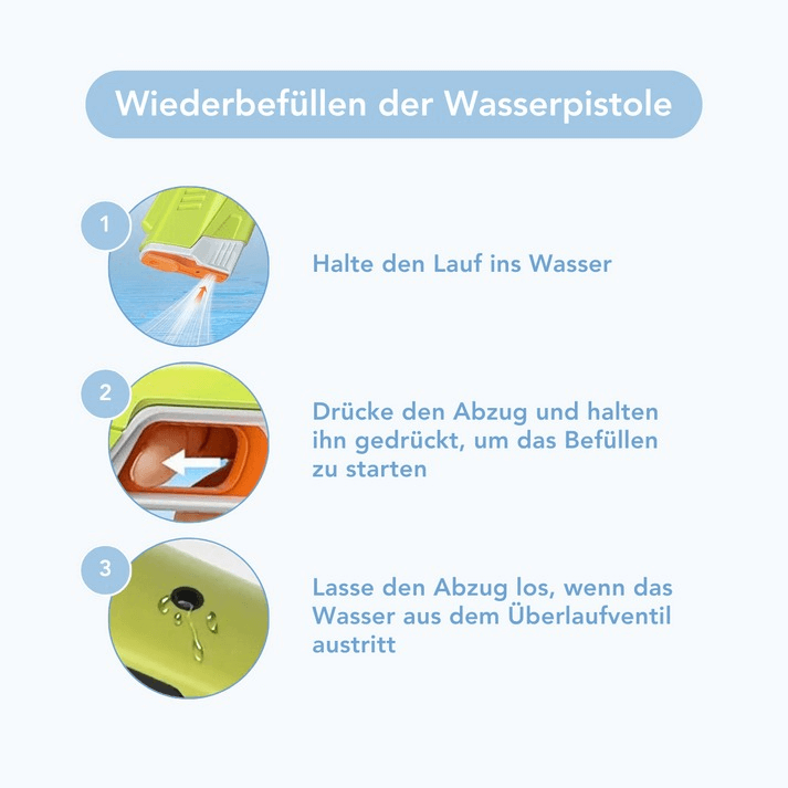 Leistungsstarke elektrische Wasserpistole