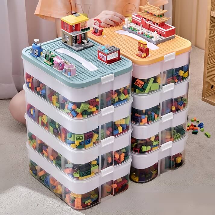 Stapelbare Organizer Box mit Deckel