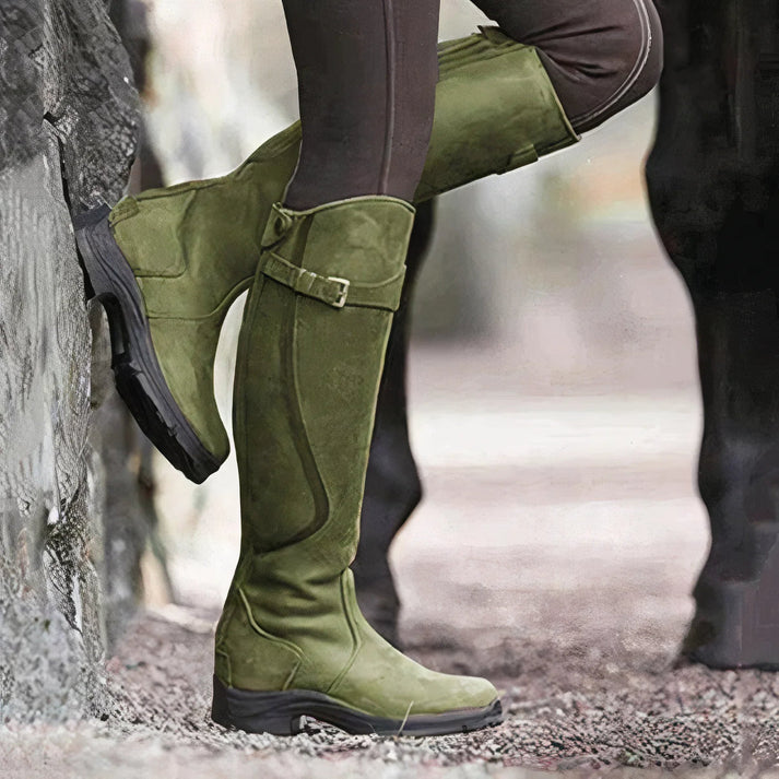 Wasserdichte Modische Stiefel mit Schnallen unterhalb des Knies