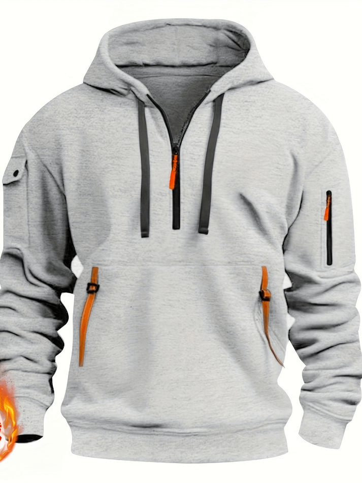 Fleecegefütterter Herren Kapuzenpullover