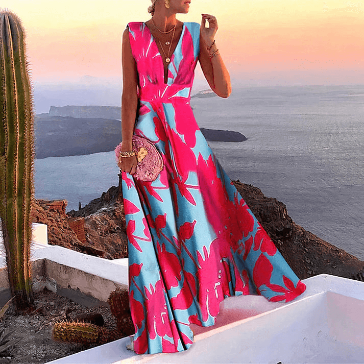 Schmeichelndes Sommerkleid Damen