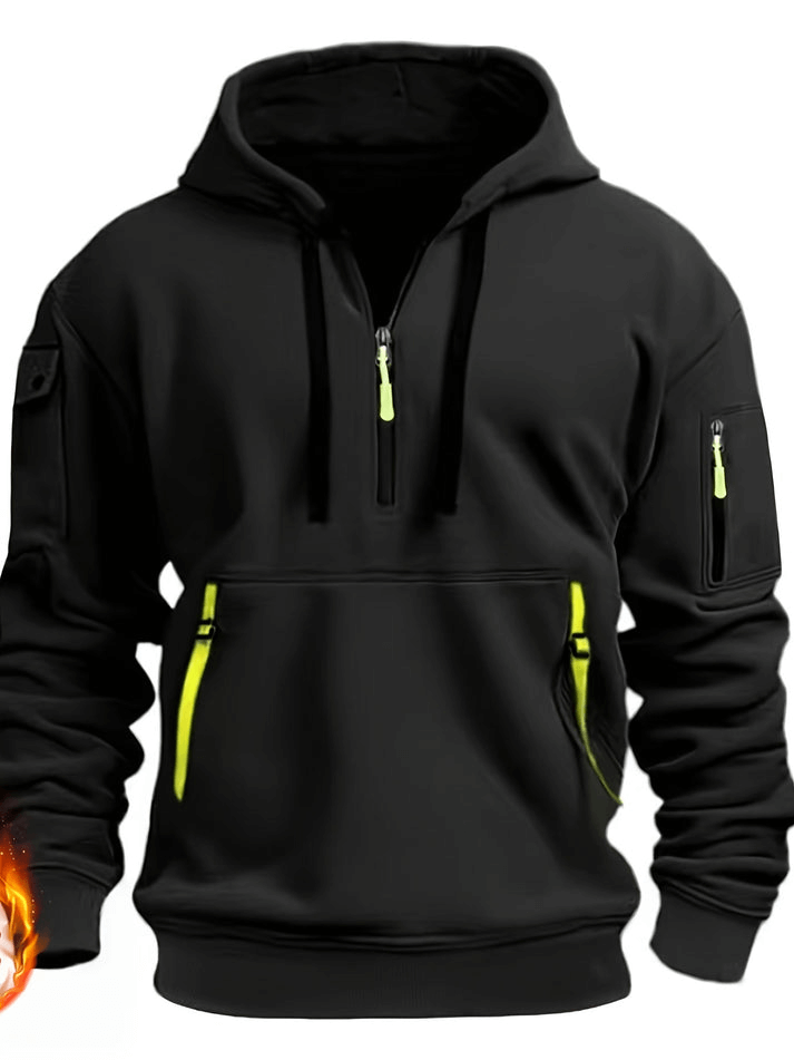 Fleecegefütterter Herren Kapuzenpullover