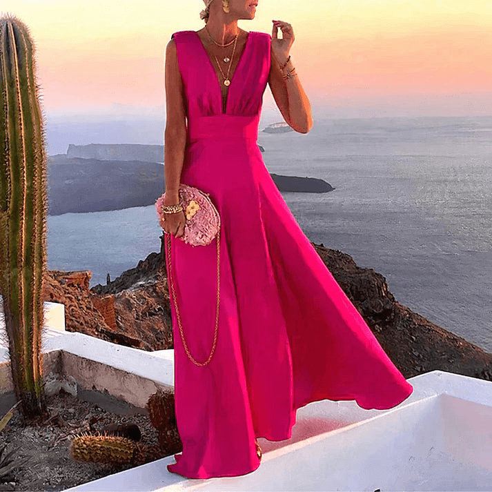Schmeichelndes Sommerkleid Damen
