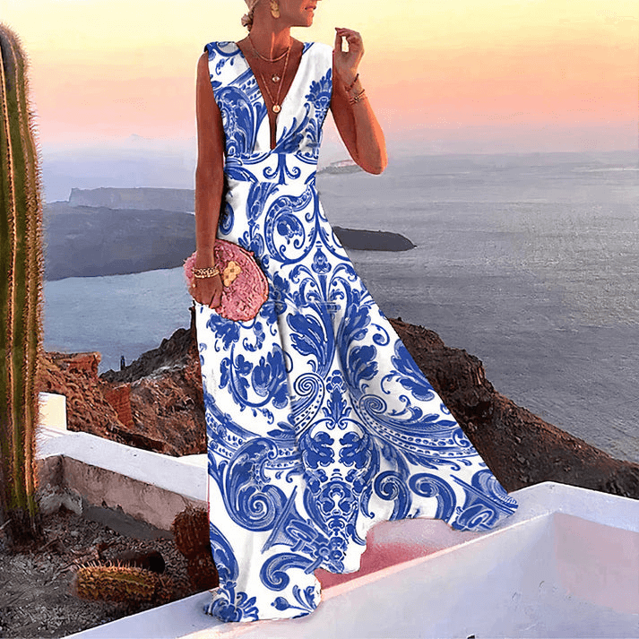 Schmeichelndes Sommerkleid Damen