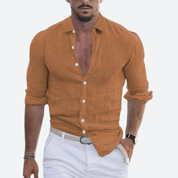 Stilvolles Herren Leinenhemd