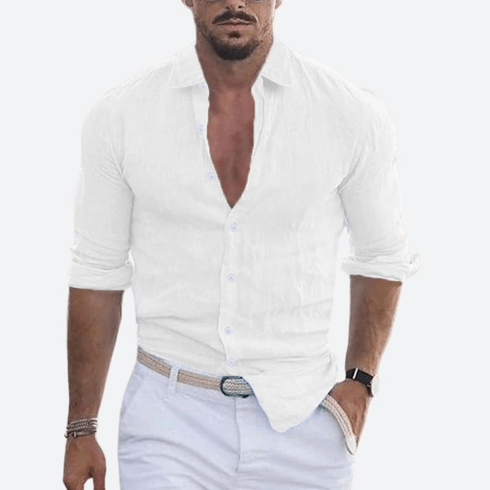 Stilvolles Herren Leinenhemd