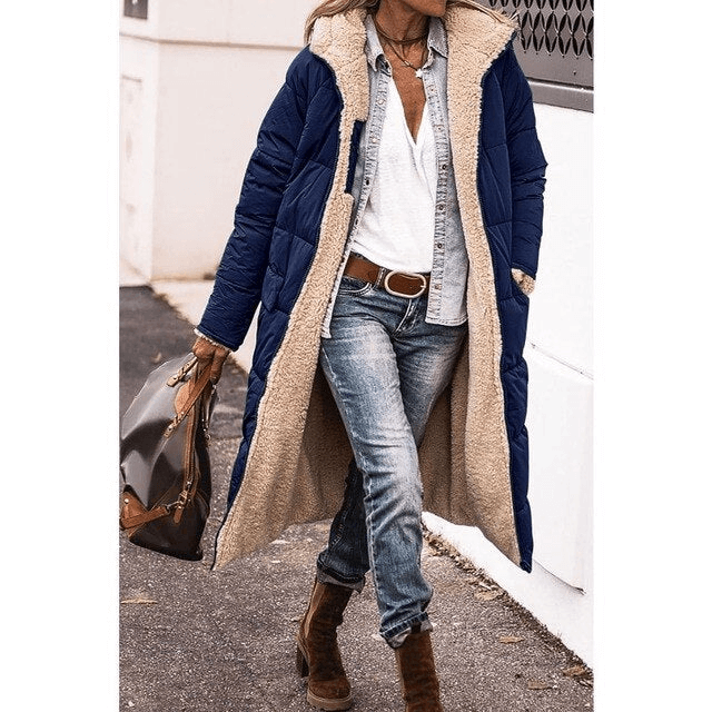 Elegante Lange Wendejacke