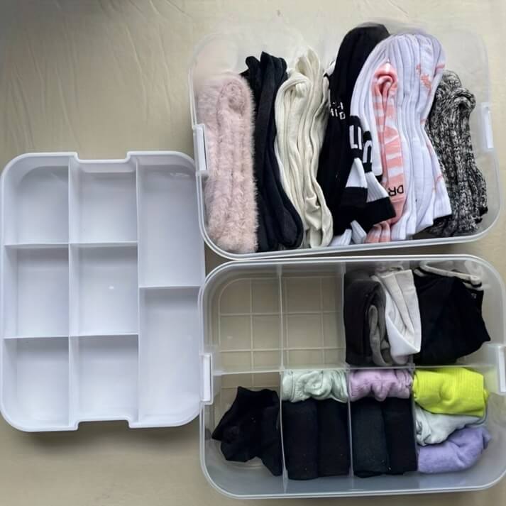 Stapelbare Organizer Box mit Deckel