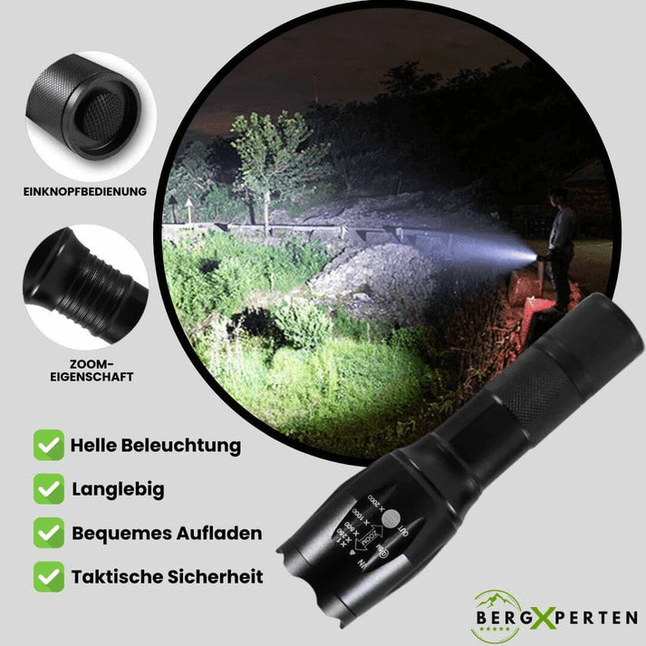 Leistungsstarke LED-Taschenlampe