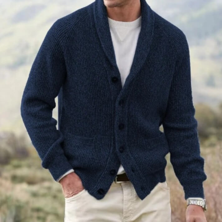 Vintage Strickjacke mit V-Ausschnitt