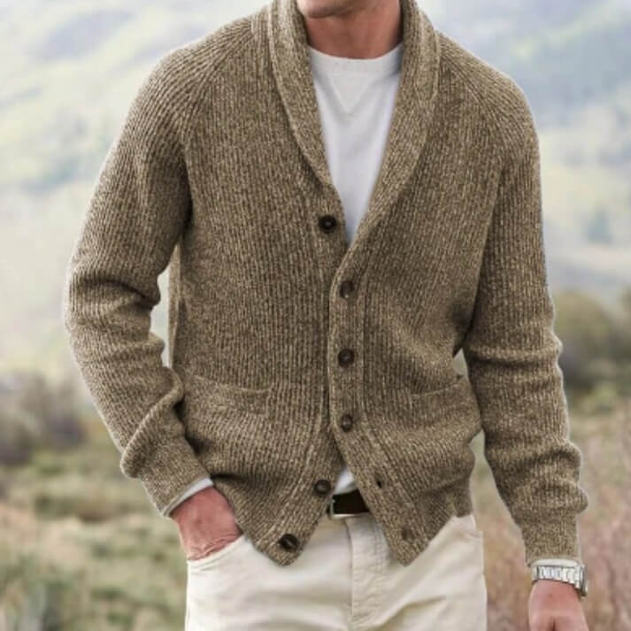 Vintage Strickjacke mit V-Ausschnitt