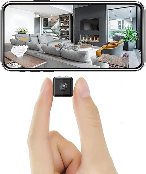 "Drahtlose 1080P WiFi Sicherheitskamera mit HD-Auflösung, kompakt und elegant für Innen- und Außenbereich."