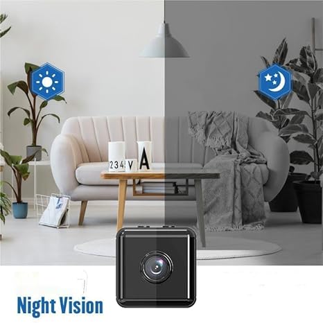 "Drahtlose 1080P WiFi Sicherheitskamera mit HD-Auflösung, kompakt und elegant für Innen- und Außenbereich."