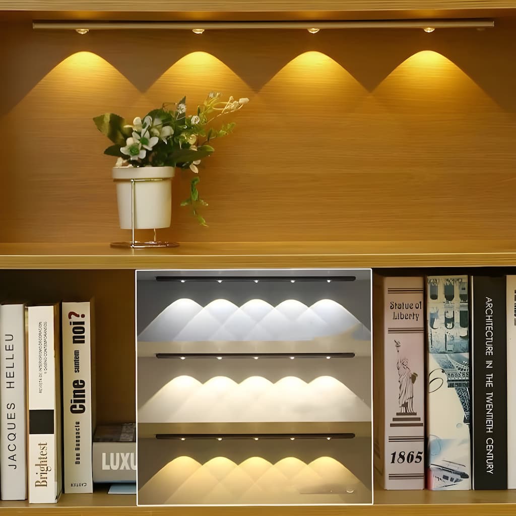 "Drahtloses LED-Panel mit Bewegungssensor, schlankes Design, energiesparend, anpassbare Helligkeit für moderne Beleuchtung."