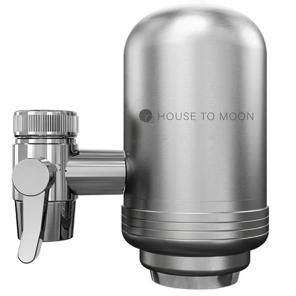 Edelstahl Wasserfilter für kristallklares Trinkwasser, modernes Design, korrosionsbeständig, einfache Installation, Küche.