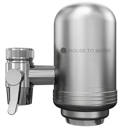 Edelstahl Wasserfilter für kristallklares Trinkwasser, modernes Design, korrosionsbeständig, einfache Installation, Küche.