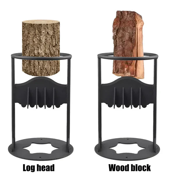 "Effizienter Holzspalter aus Gusseisen, robust und sicher, ideal für das Spalten von Feuerholz, langlebig und einfach zu bedi
