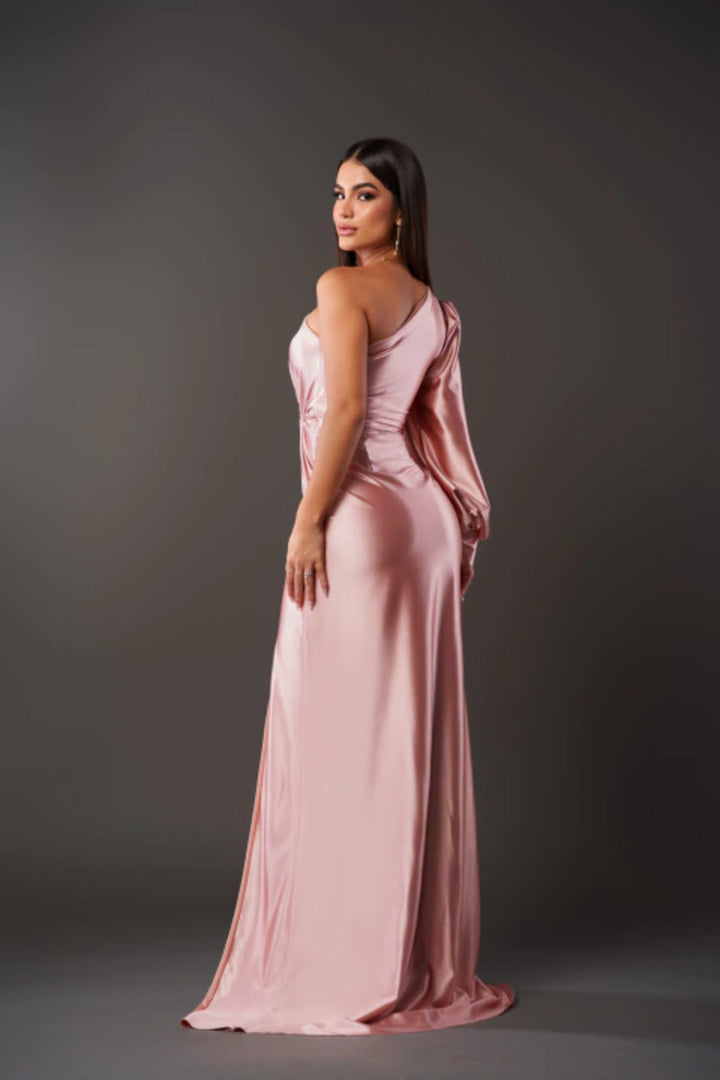 Ein-Schulter Abendkleid Damen, asymmetrisch, fließend, ideale Passform, elegant, für Galas und Hochzeiten, in vielen Farben.
