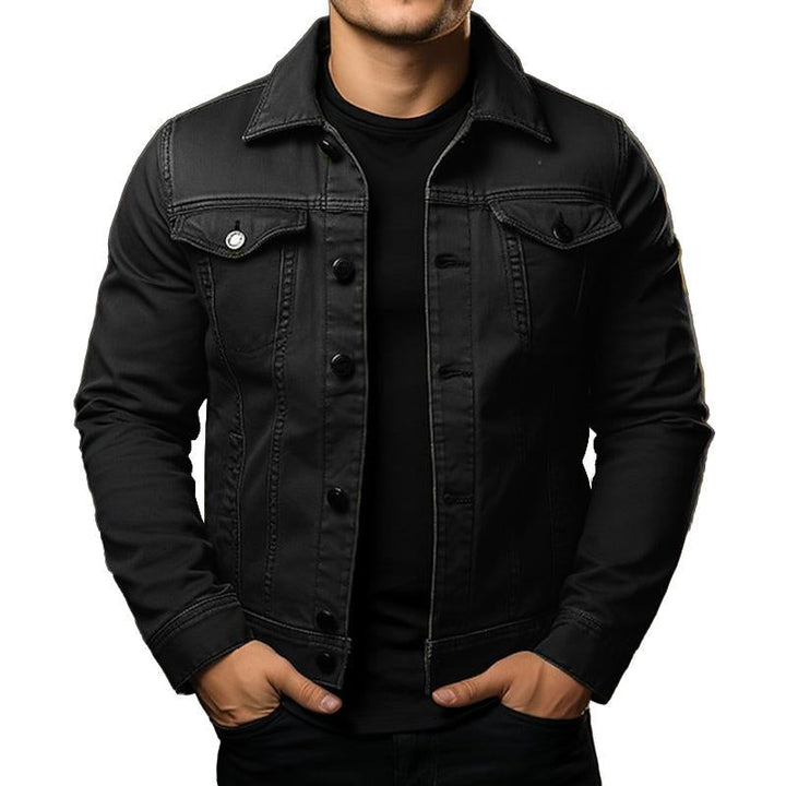 Einreihige Cargojacke für Herren, minimalistisches Design, praktische Cargotaschen, vielseitig, ideal für Alltag und Freizeit