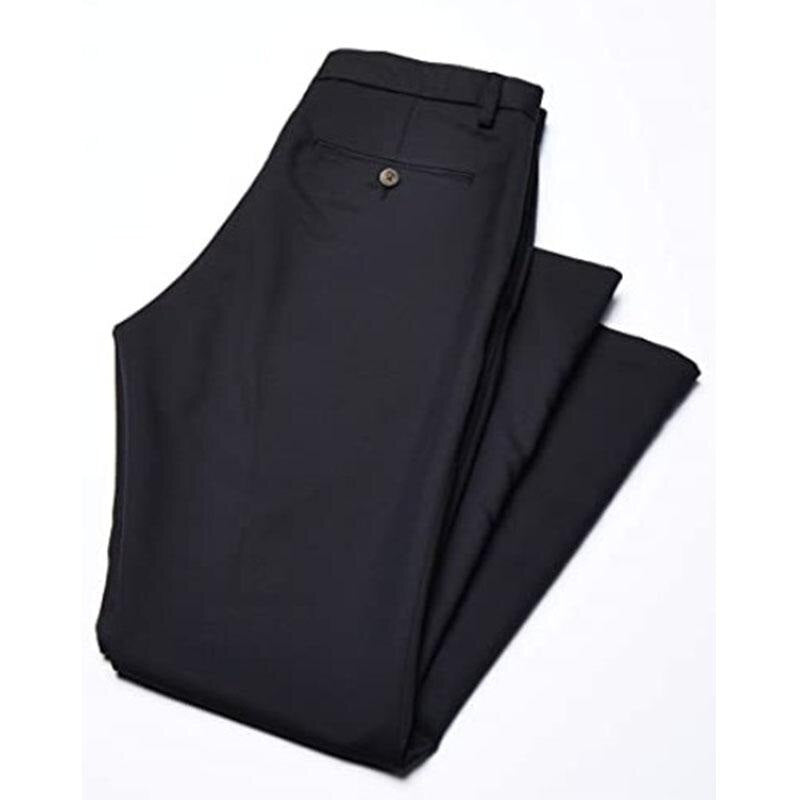 "Elastische Herrenanzughose, hohe Taille, elegantes Design, komfortabel, vielseitig einsetzbar für Büro und Freizeit."