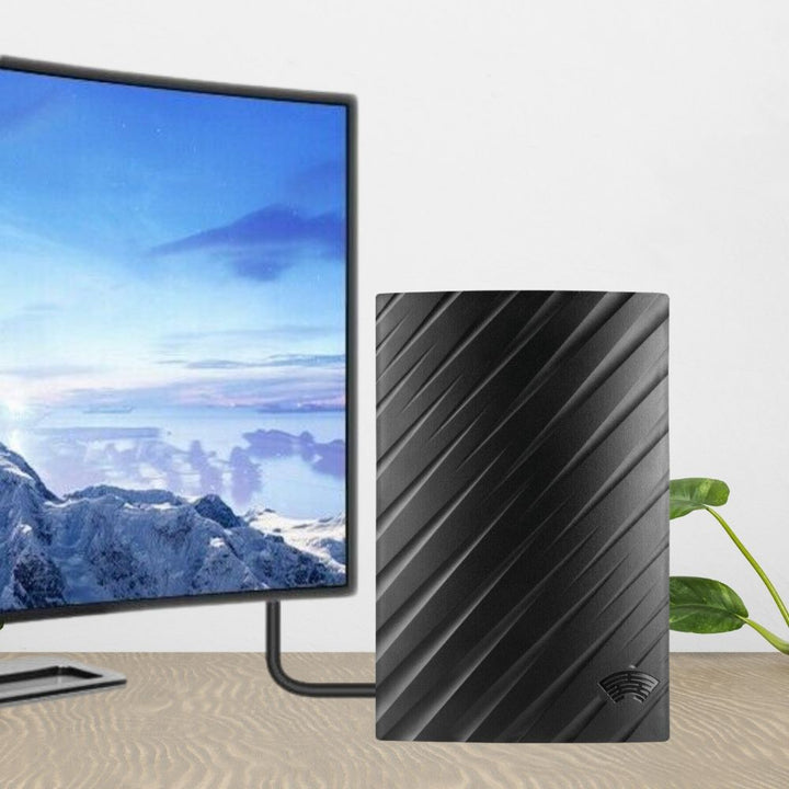 "Elegante 4K HDTV Digitalantenne mit großer Reichweite, flaches Design, perfekt für kristallklaren Empfang und einfache Insta