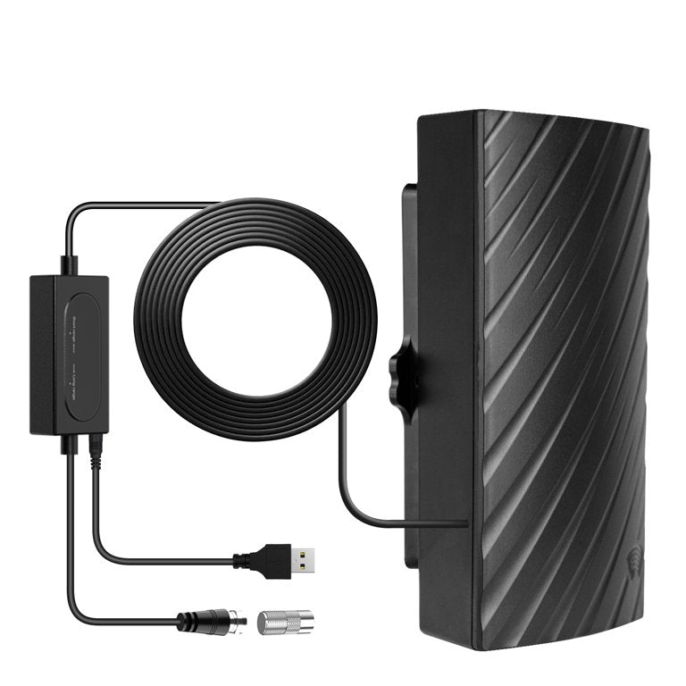 "Elegante 4K HDTV Digitalantenne mit großer Reichweite, flaches Design, perfekt für kristallklaren Empfang und einfache Insta