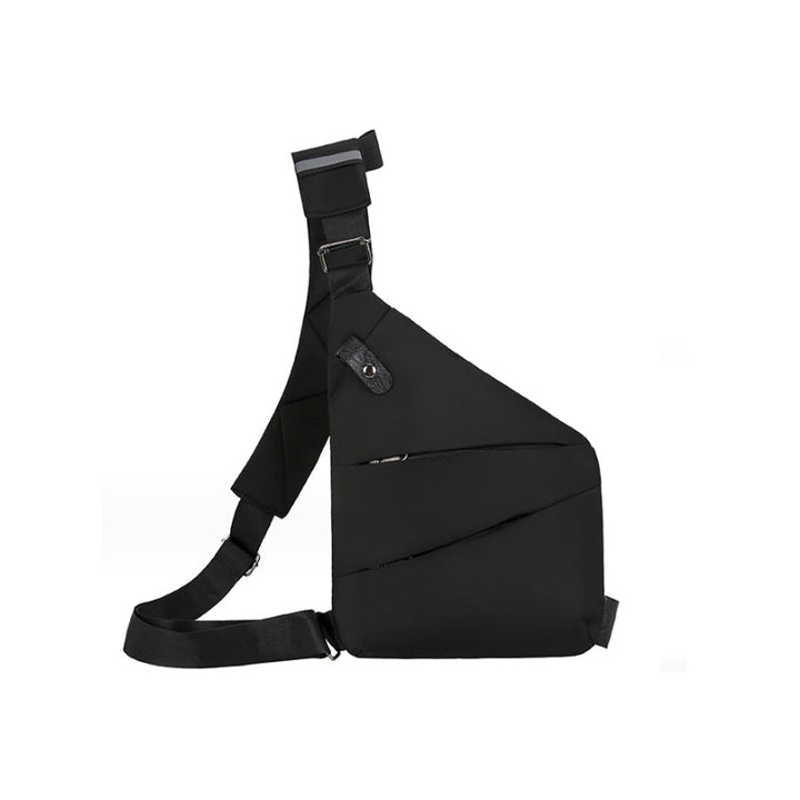 "Elegante Anti-Diebstahl-Schultertasche für Damen, schwarz, ergonomisch, wetterfest, sicher und stilvoll, 29x23x25 cm."