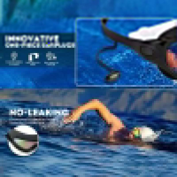 "Elegante Antibeschlag-Schwimmbrille mit Weitwinkelsicht und Silikonmasken für Komfort, in stilvollem Schwarz-Gold."