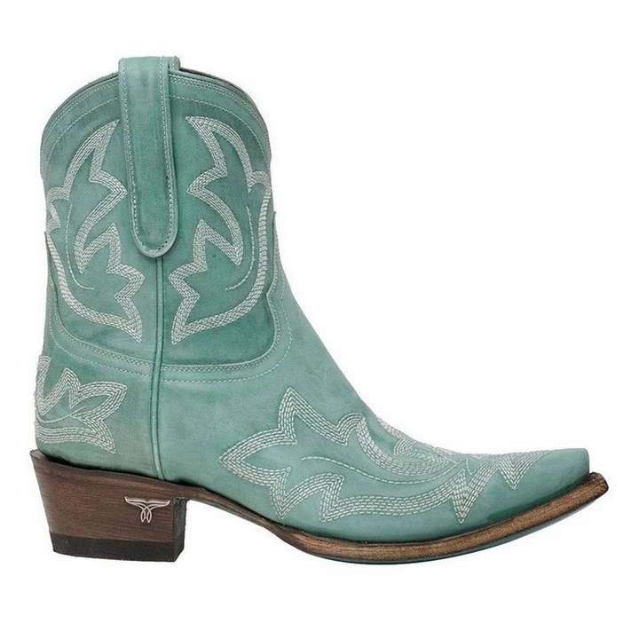 "Elegante bestickte Cowboystiefel aus Leder im Western-Look, ideal für Damen; traditionelles Design, luxuriöses Finish."