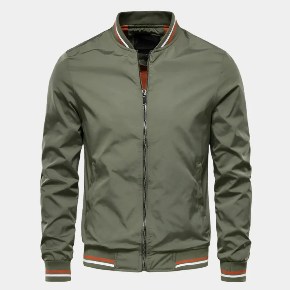 "Elegante Bomberjacke in Marineblau aus hochwertigen Materialien für stilvollen Komfort, perfekt für alle Anlässe."
