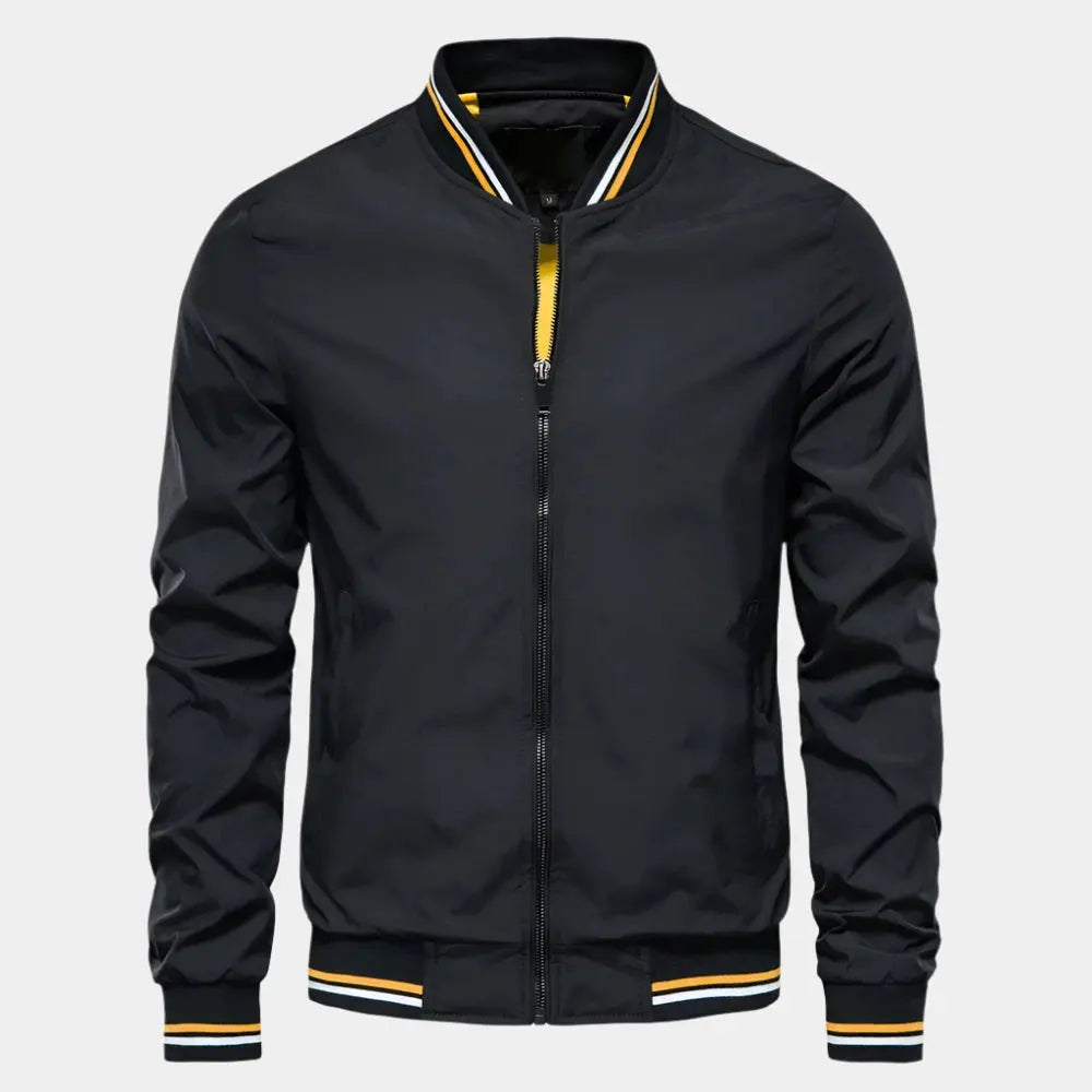 "Elegante Bomberjacke in Marineblau aus hochwertigen Materialien für stilvollen Komfort, perfekt für alle Anlässe."