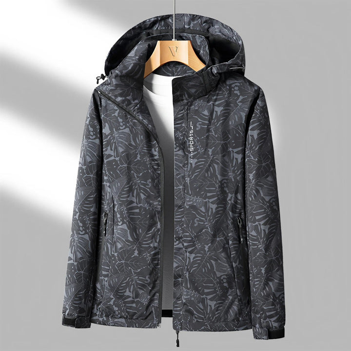 Elegante Damen Kapuzenjacke, wasserdicht, winddicht, modernes Design, ideal für Regenwetter, stilvolle Outdoor-Mode.