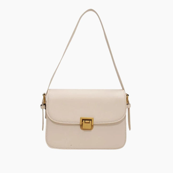 Elegante Damen-Lederhandtasche in Dunkelbraun, zeitloses Design, mit mehreren Innenfächern für eine perfekte Organisation.