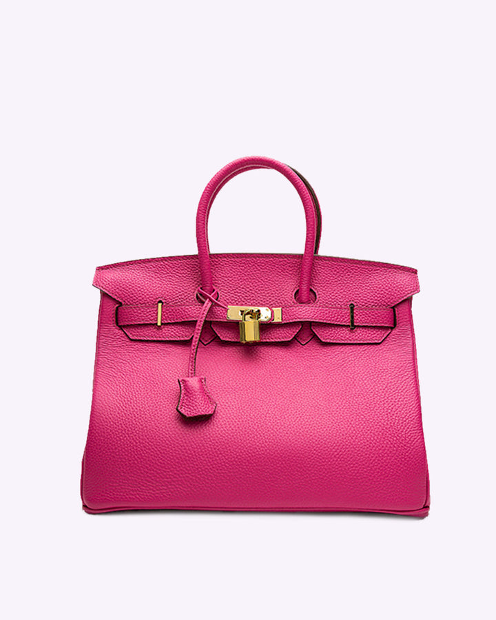 "Elegante Damen Lederhandtasche in Schwarz mit abnehmbarem Schulterriemen, ideal für stilbewusste Frauen."