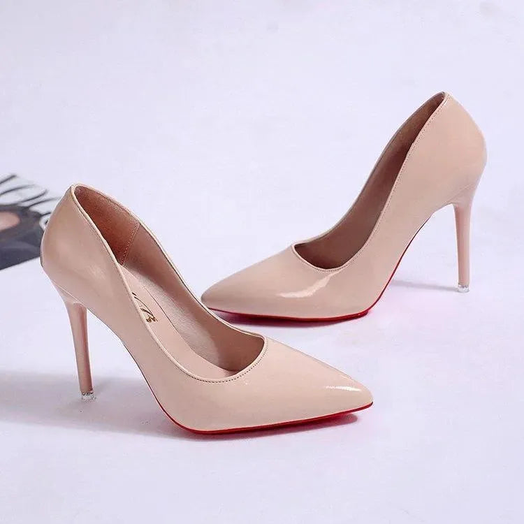 Elegante Damen Plateau Stiletto-Pumps mit hohen Absätzen, einfarbige Optik, vielseitig für Alltag und besondere Anlässe.