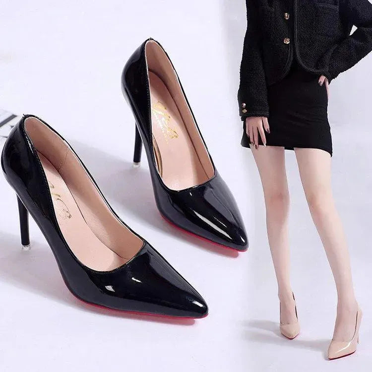 Elegante Damen Plateau Stiletto-Pumps mit hohen Absätzen, einfarbige Optik, vielseitig für Alltag und besondere Anlässe.