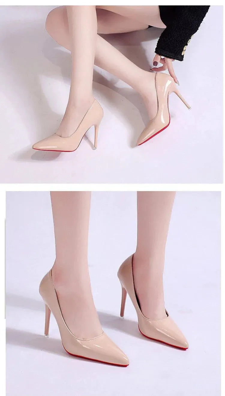 Elegante Damen Plateau Stiletto-Pumps mit hohen Absätzen, einfarbige Optik, vielseitig für Alltag und besondere Anlässe.