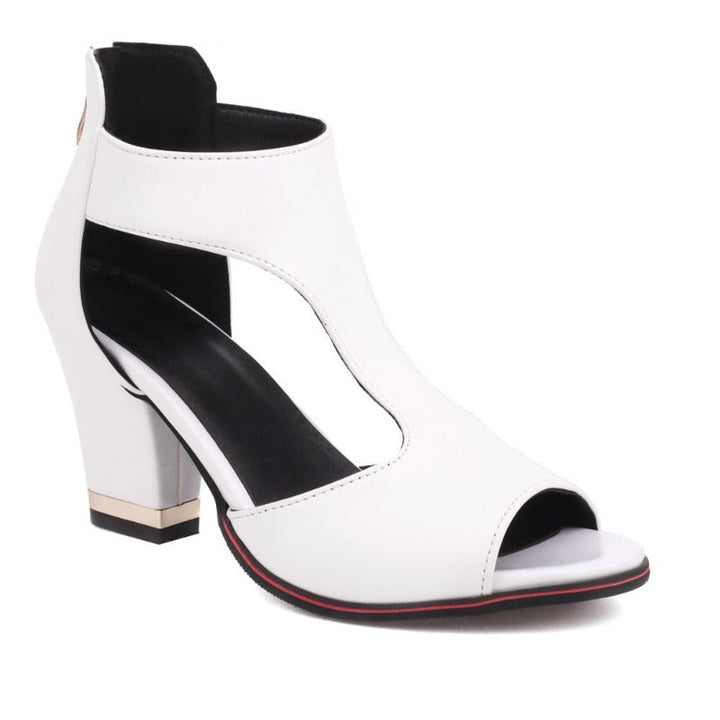 "Elegante Faye orthopädische Absatzsandalen, weibliche Schuhe, beige mit ergonomischer Sohle für Komfort und Stil."