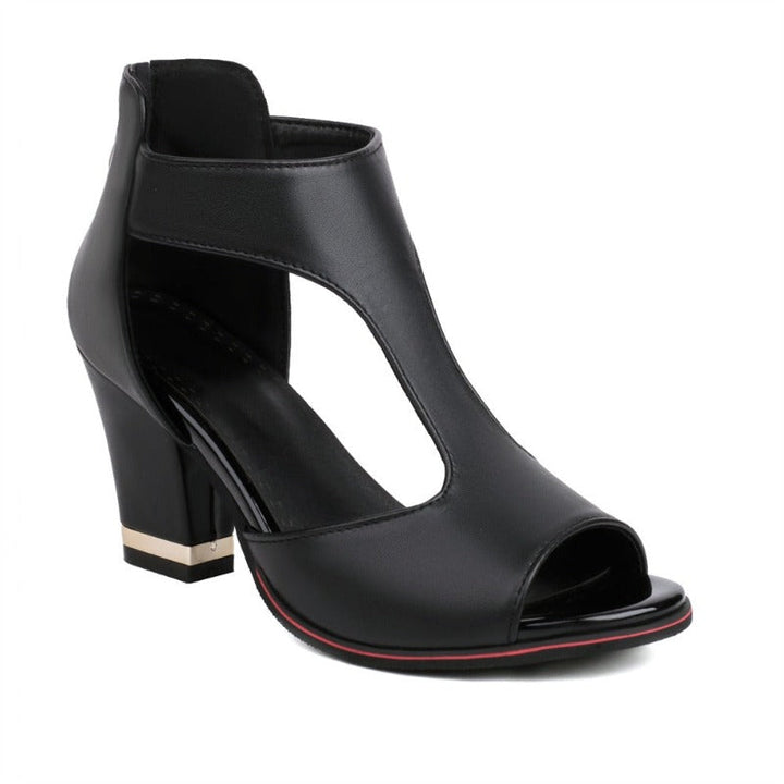 "Elegante Faye orthopädische Absatzsandalen, weibliche Schuhe, beige mit ergonomischer Sohle für Komfort und Stil."
