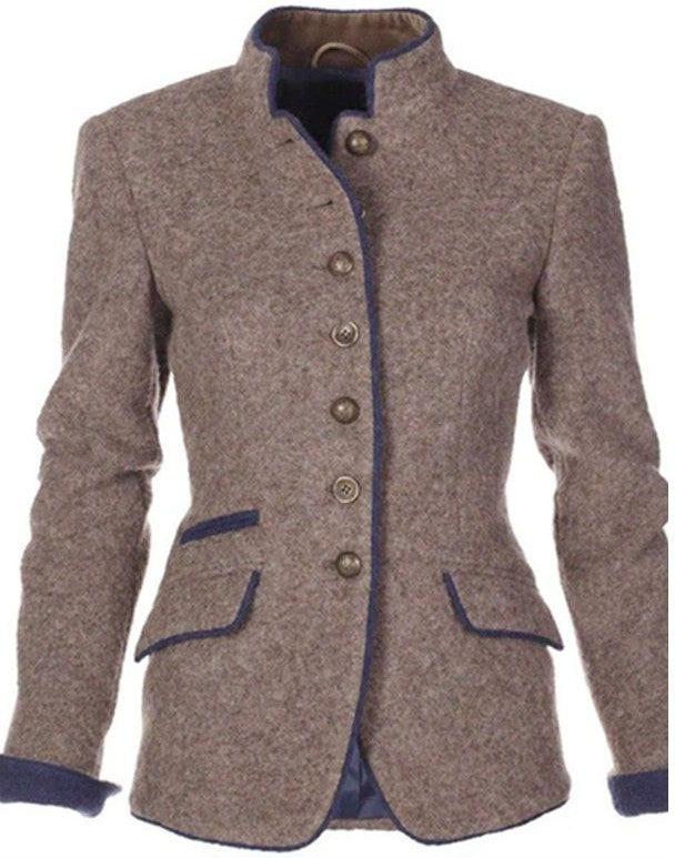 Elegante formelle Damenjacke in Schwarz, modern geschnitten, ideal für Büro und Events, vielseitig und bequem.