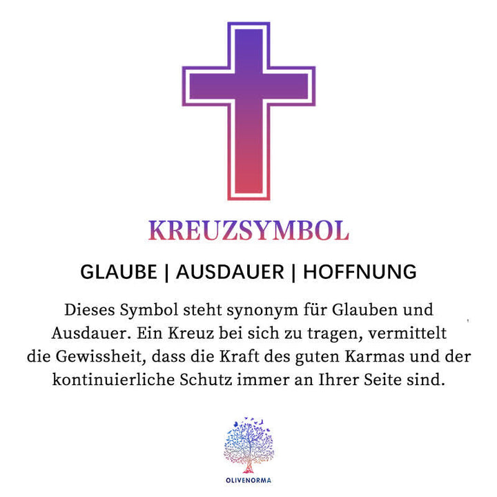 "Elegante Halskette mit Kreuz aus natürlichen Edelsteinen, spiritualer Schmuck symbolisiert Stärke und Schutz."