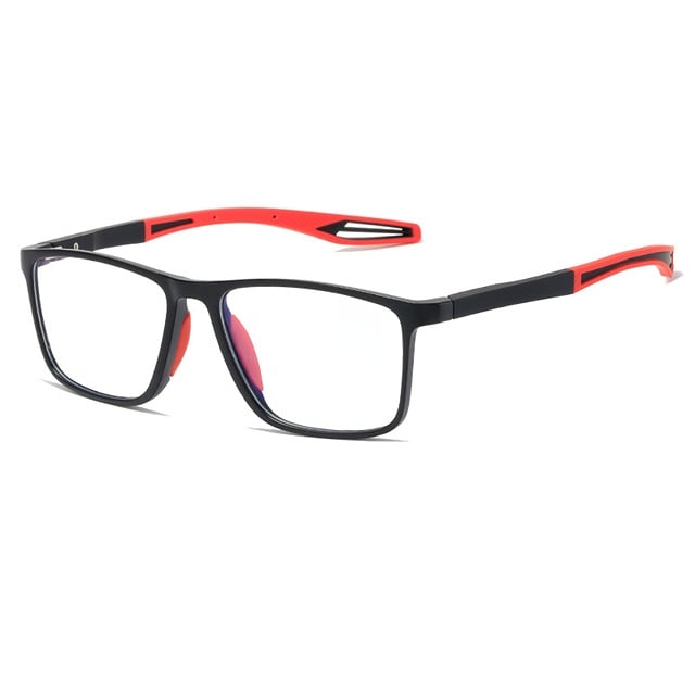 Elegante Herren Sportbrille mit Anti-Blaulicht-Technologie, aus ultraleichtem Titan, progressiv und stilsicher.