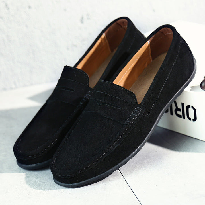 "Elegante Herren Wildleder Mokassins mit gepolsterter Innensohle, bequemes Slip-On-Design, vielseitig kombinierbar."