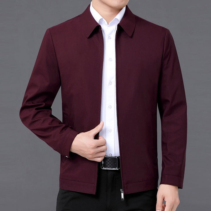 "Elegante Herrenjacke in Blau, einfarbig, klassischer Schnitt, vielseitig für Geschäft und Freizeit, Stil und Komfort vereint