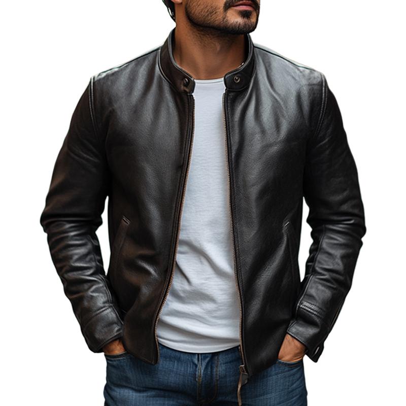 Elegante Herrenjacke mit schlanker Passform und auffälligem Kragen, stilvolle Passform für jeden Anlass.