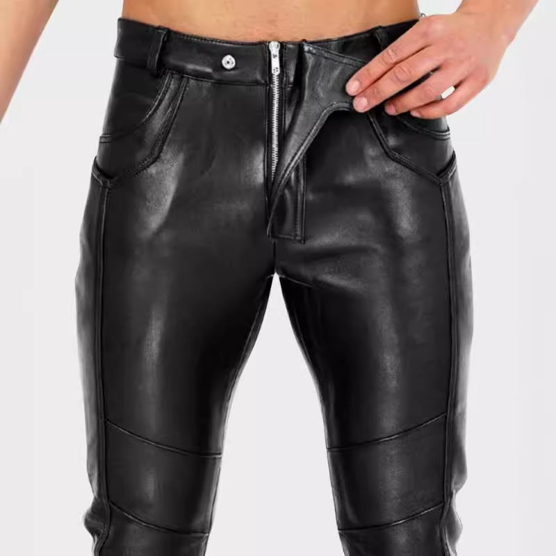 "Elegante maßgeschneiderte Herrenhose mit ergonomischem Schnitt und funktionalen Taschen in stilvollem Design."