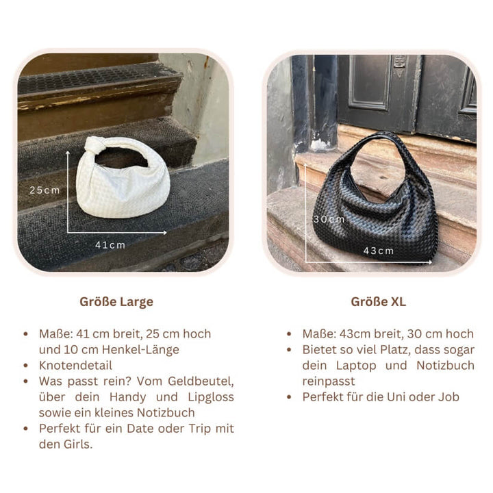 "Elegante mittlere Damenhandtasche in Schwarz, flexibel, stilvoll, ideal für jedes Outfit und den täglichen Gebrauch."