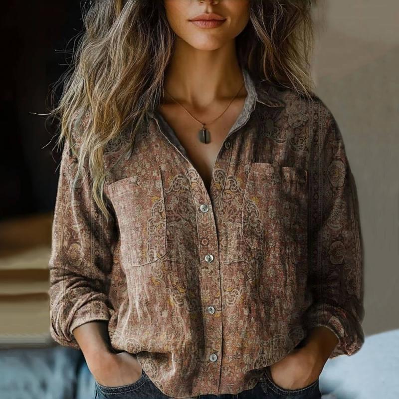 "Elegante Vintage Damenbluse in Creme, figurschmeichelnder Schnitt, vielseitig für Business und Freizeit, atmungsaktiv."